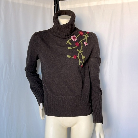 BCIM collection Sweaters - BCIM collection Embroidered wool turtleneck sweater